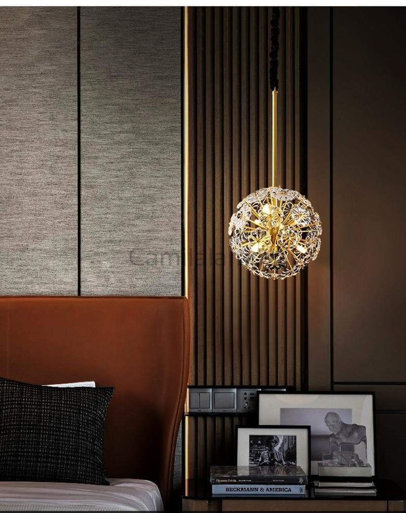 Classic Brass Dandelion Chandelier - Camilalamps - Ca-1Dandelion-136