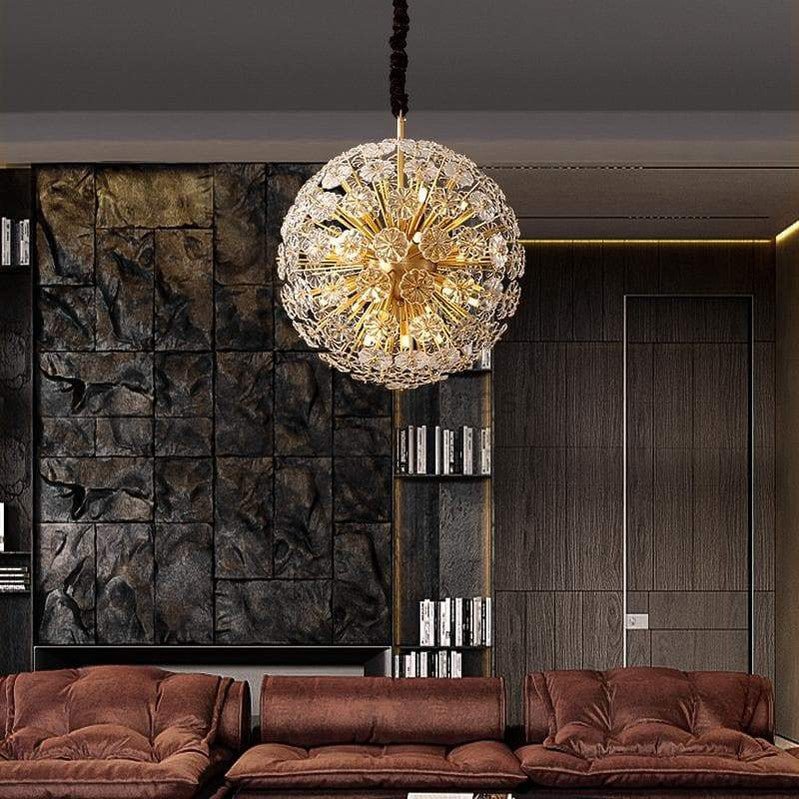 Classic Brass Dandelion Chandelier - Camilalamps - CA - Dandelion - 36