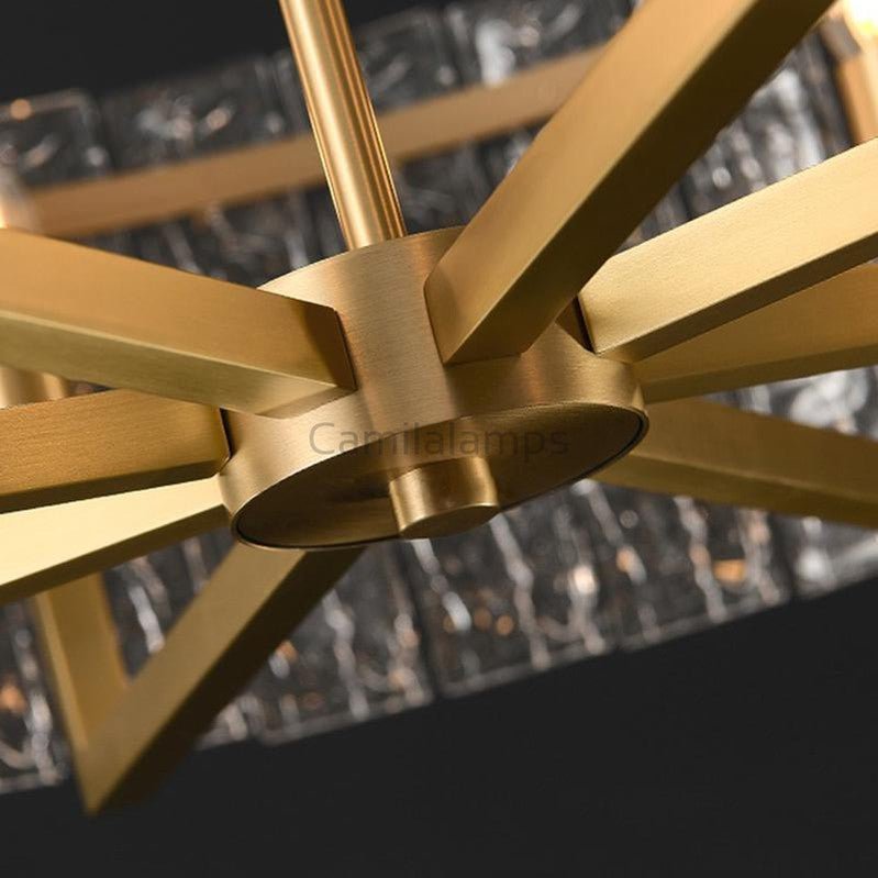 Classic Moire Crystal Round Chandelier - Camilalamps - Ca-1Coire-1W23-11