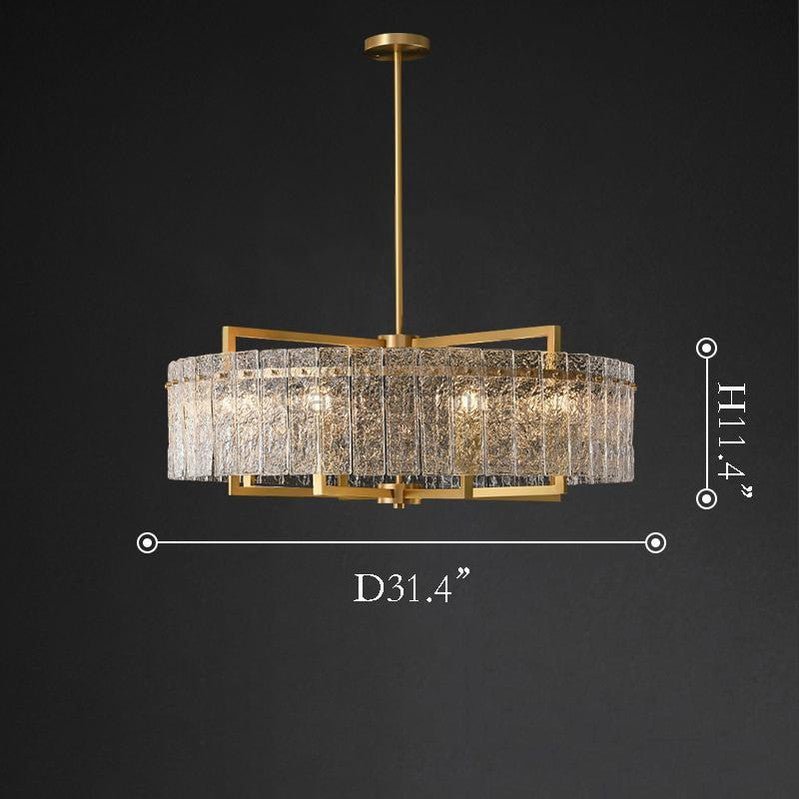 Classic Moire Crystal Round Chandelier - Camilalamps - Ca-1Coire-1W31-12