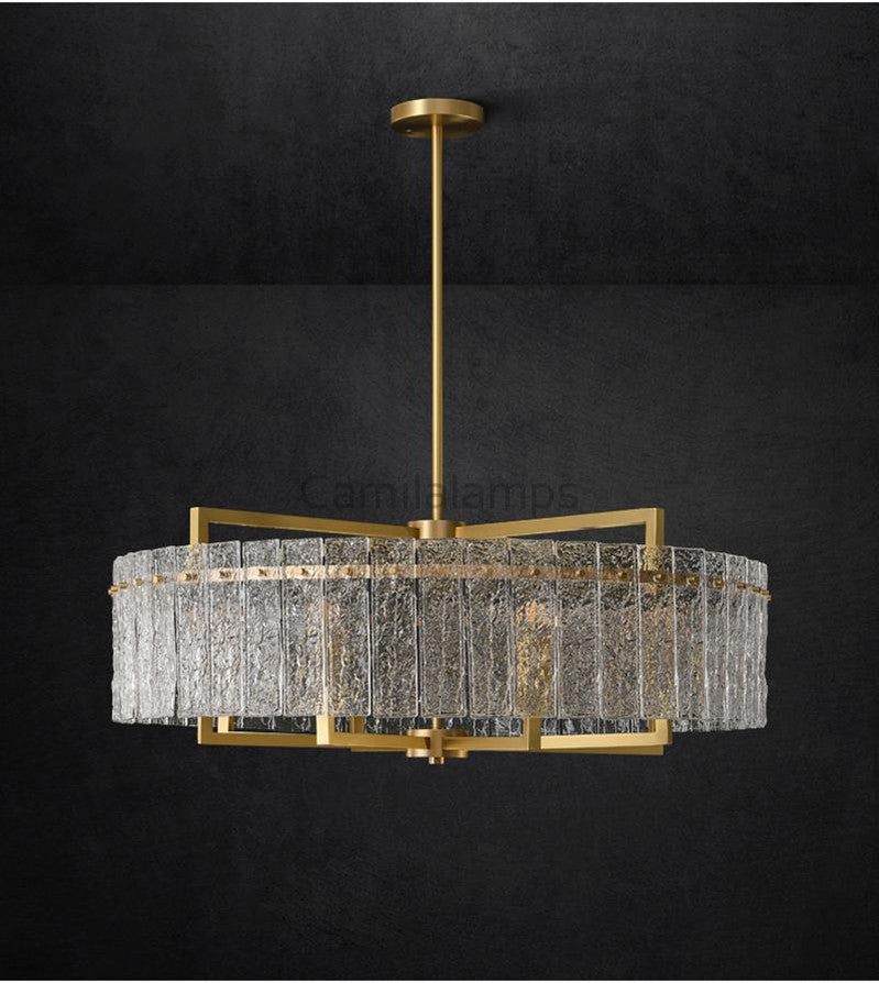 Classic Moire Crystal Round Chandelier - Camilalamps - Ca-1Coire-1W23-11