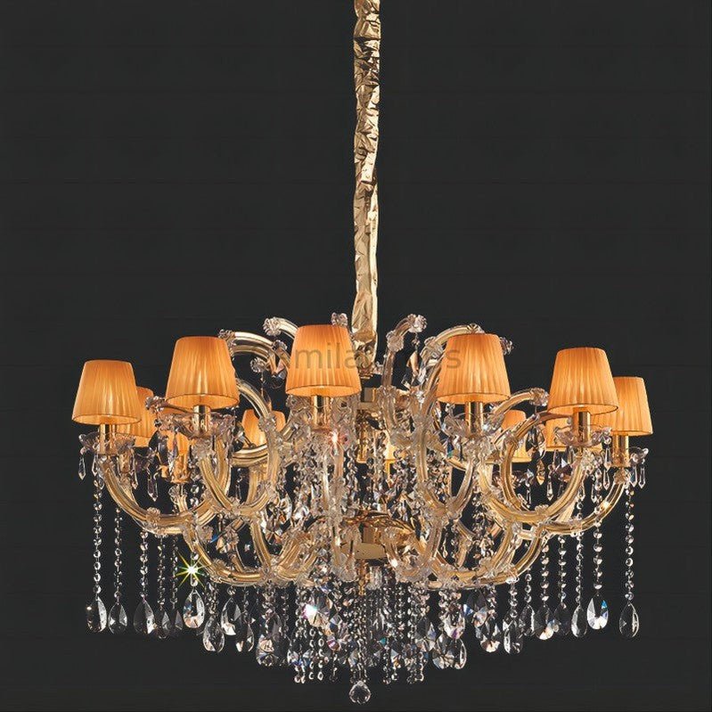 Classical Maria Theresa 12 Light Crystal Glass Chandelier - Camilalamps - CA - Classical - 050