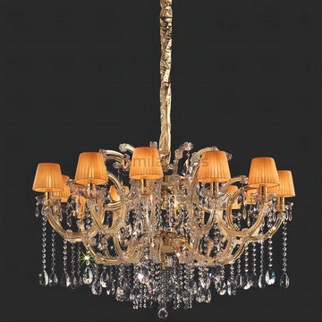 Classical Maria Theresa 12 Light Crystal Glass Chandelier - Camilalamps - CA - Classical - 050