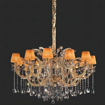 Classical Maria Theresa 12 Light Crystal Glass Chandelier - Camilalamps - Ca-1Classical-1050