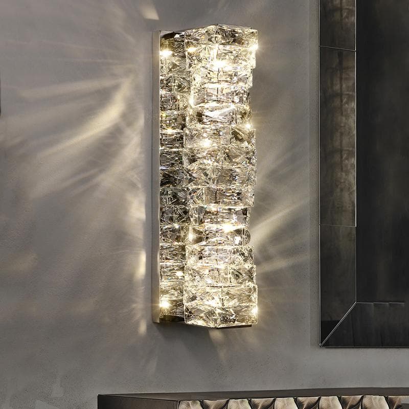Claxo Crystal Block Wall Sconce - Camilalamps - CADLCDL2542267