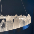 Clear Quartz Crystal Round Modern Chandelier - Camilalamps - CAM - QUA - 03