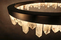 Clear Quartz Crystal Round Modern Chandelier - Camilalamps - CAM - QUA - 03