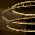 Clear Quartz Crystal Round Modern Chandelier - Camilalamps - CAM - QUA - 03