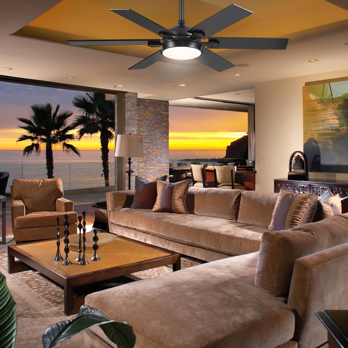 Clifan Ceiling Fans with Lights - Camilalamps - CA - FA7072