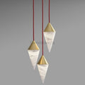 Conus Alabaster Chandelier - Camilalamps - Conus-1872-13 Lig-11