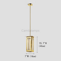 Cosmos Rectangle Pendant Light - Camilalamps - CA - LI2024 - C5594