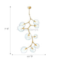 Covington Drop Globe Branching Bubble Chandelier 38'' - Camilalamps - CANTOS - 1
