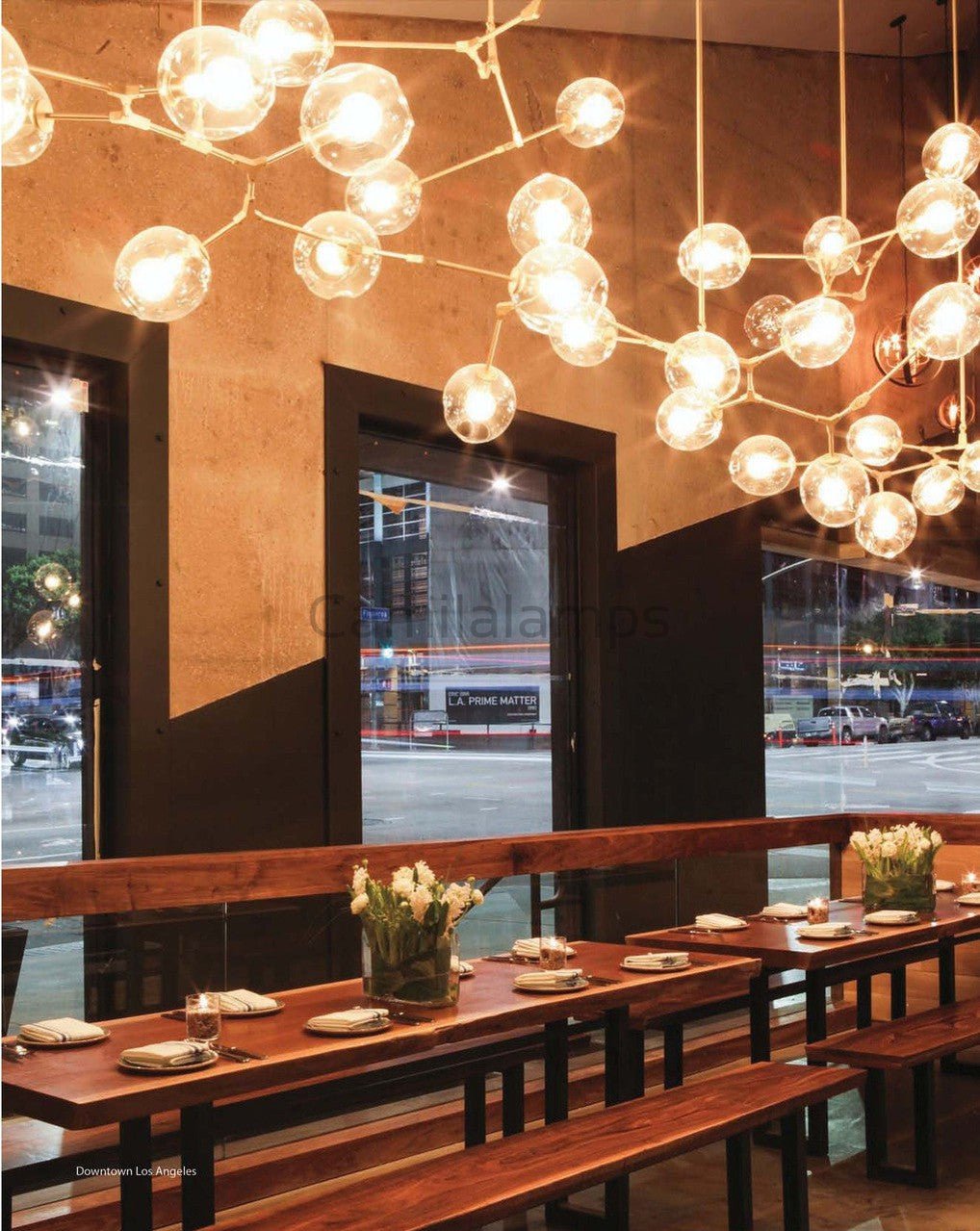 Covington Horizontal Globe Branching Bubble Chandelier - Camilalamps - CHCUS - 6