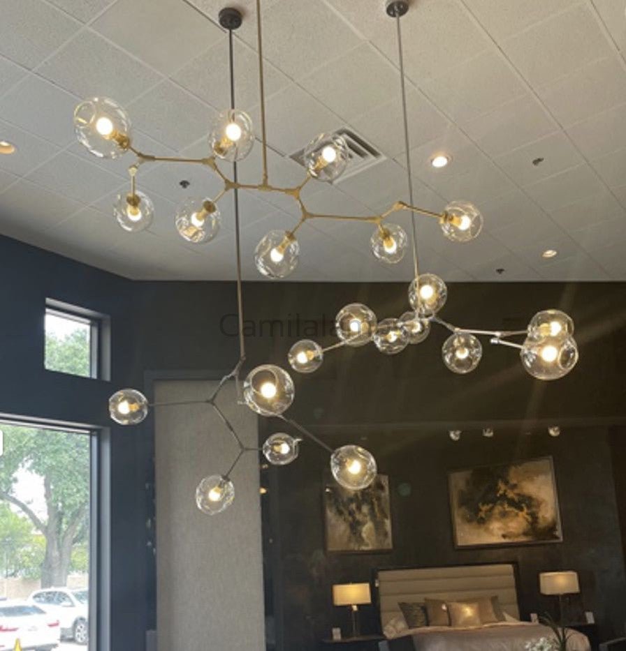 Covington Horizontal Globe Branching Bubble Chandelier - Camilalamps - CHCUS - 1