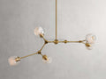 Covington Horizontal White Globe Branching Bubble Chandelier - Camilalamps - CNVW - 1