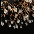 Creative Rose Crystal Brass Branch Chandelier - Camilalamps - CA - 0027