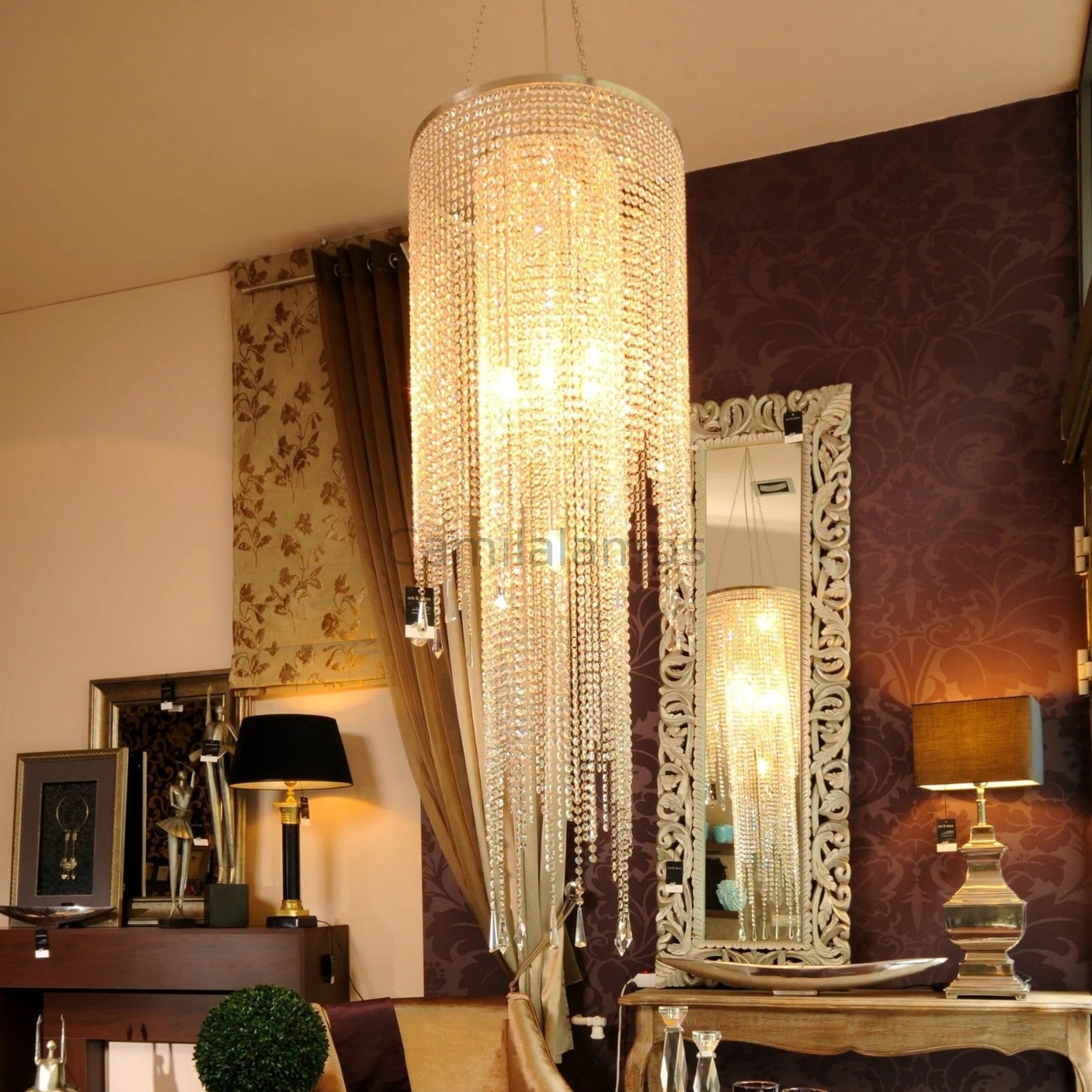 Crystal Long drop Chandlier( Customized ) - Camilalamps - CA - SR - 01