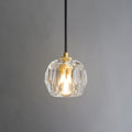 Crystal Pendant Light Kitchen Island, Adjustable Brass Pendant Light Fixtures, Indoor Modern Pendant Lights Over Island for Living Room, Dining Room, Bedroom, Bathroom(Bulb Included) - Camilalamps - B0F9KZ8BK5