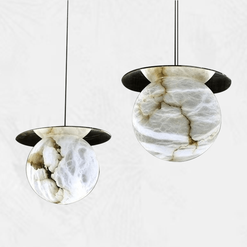 Culoud Spanish Alabaster Bedside Pendant - Camilalamps - CA - PEN256256