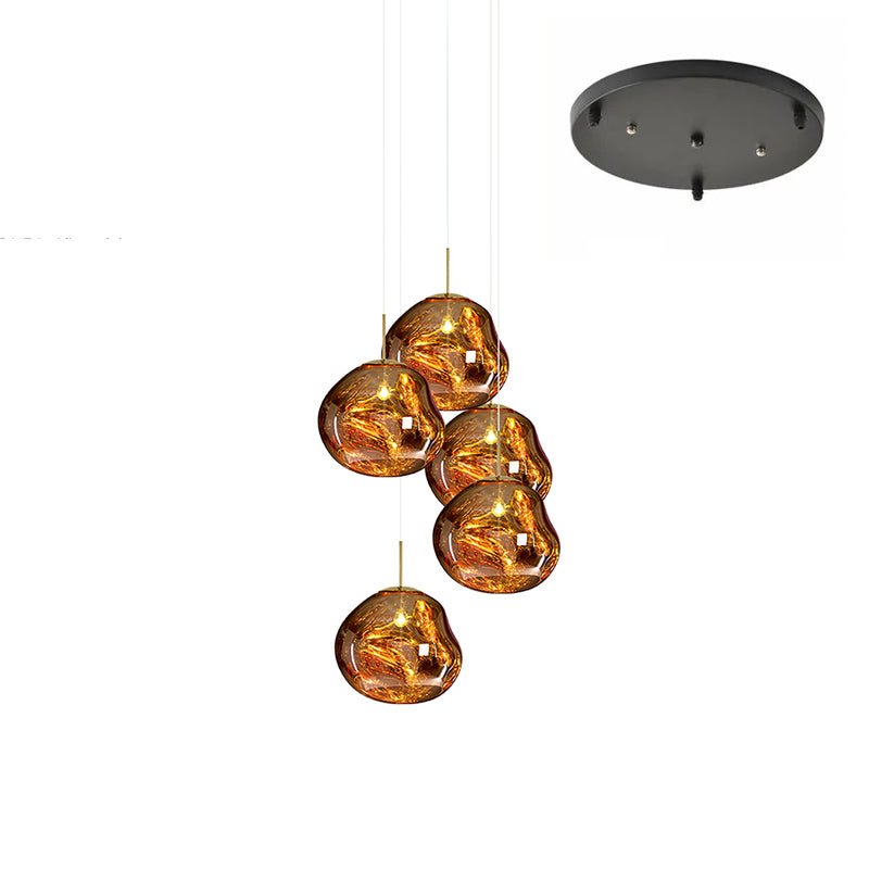 Custom Lava Glass Chandelier - Camilalamps - CA - CZLAVA - 10