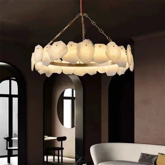 （Customize 3 - Tier）August Modern marble Round chandelier - Camilalamps - AGUU - 12