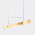 Cylindrical Alabaster Linear Chandelier - Camilalamps - Cylin - 285 - 1