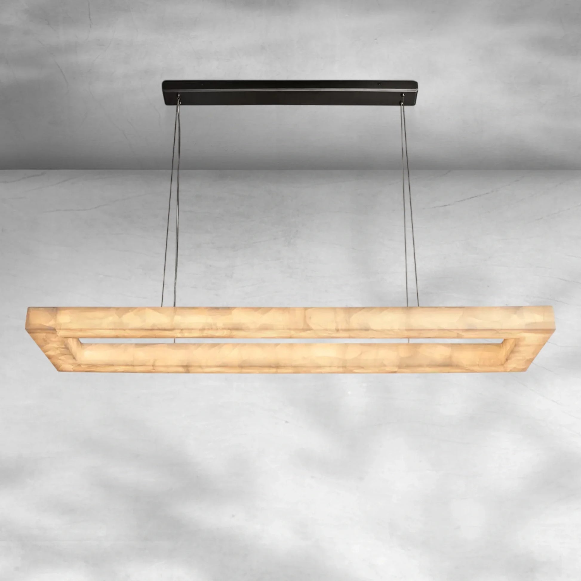 Rivaga Rectangular Calcite Chandelier 54"72" - Camilalamps - CA-DE2023-C0706