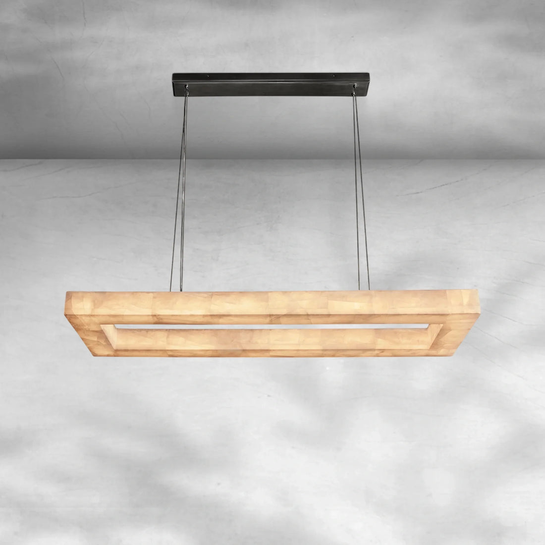 Rivaga Rectangular Calcite Chandelier 54"72" - Camilalamps - CA-DE2023-C0704