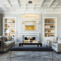 Alabaster Halo Ring Chandelier - Camilalamps - CA - LI2024 - C5556