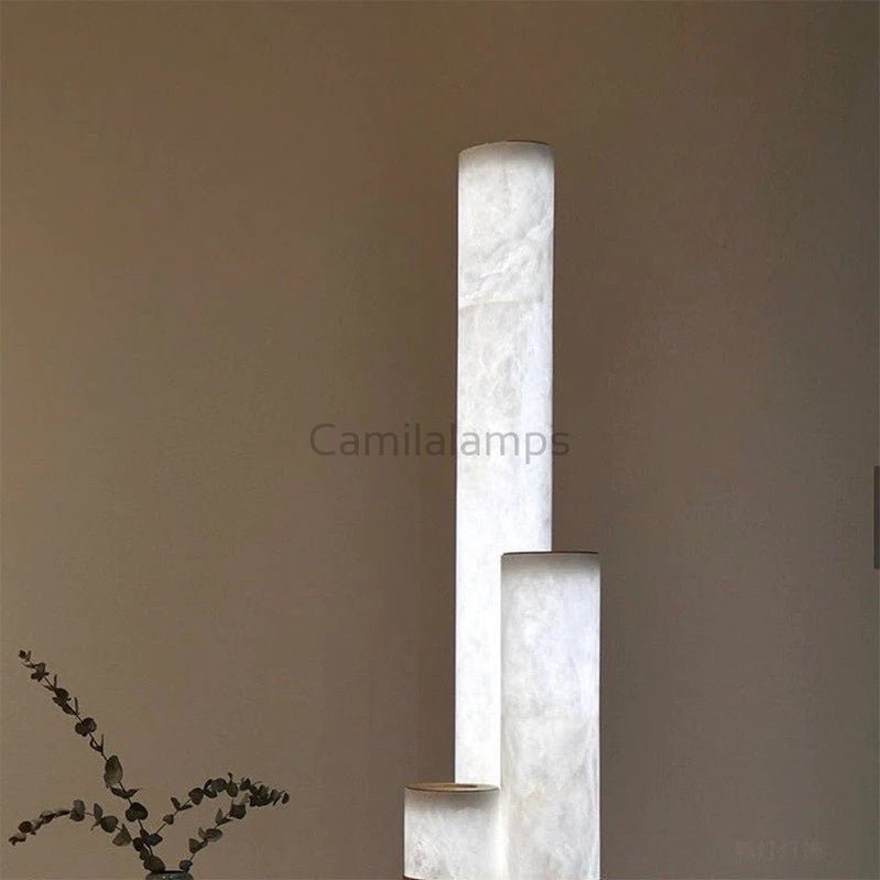 Daelin Artistic Alabaster Floor Lamp - Camilalamps - ILM2174