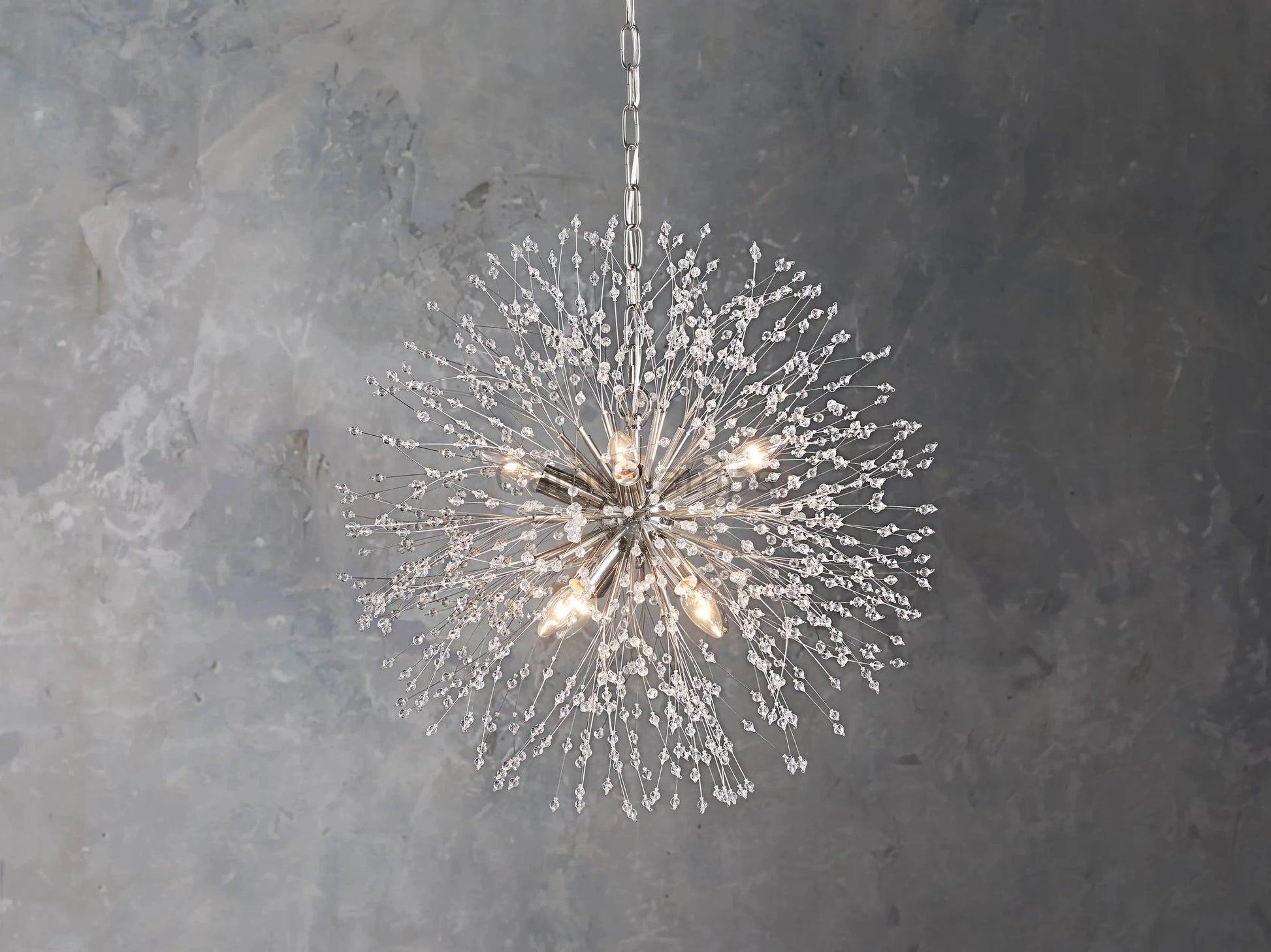 Dandelion Round Chandelier 22''30''43'' - Camilalamps - Ca-12036H137