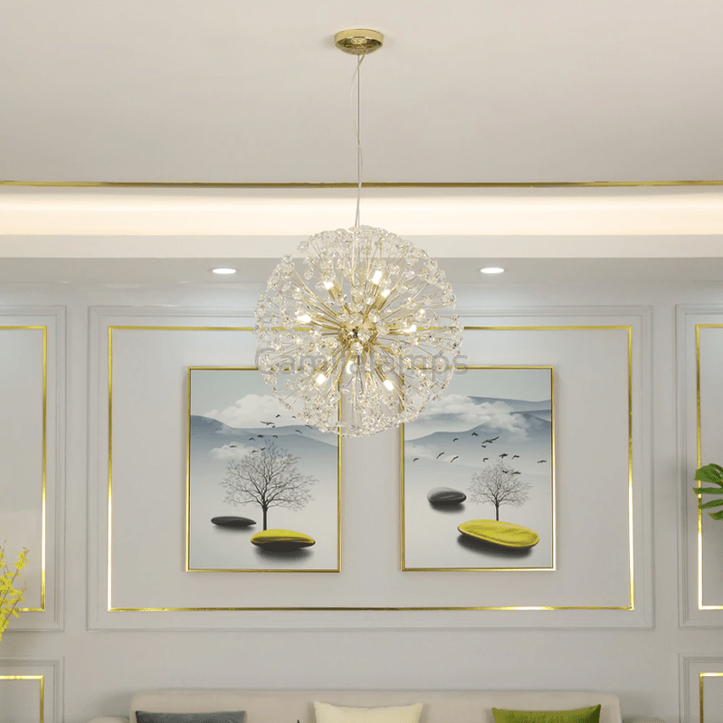Dandelion Spherical Crystal Pendant Light - Camilalamps - ILM0634