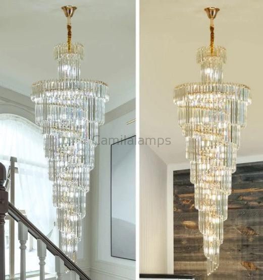 Danilo Multiple Tier Crystal Chandelier - Camilalamps - Ca-1a-1553
