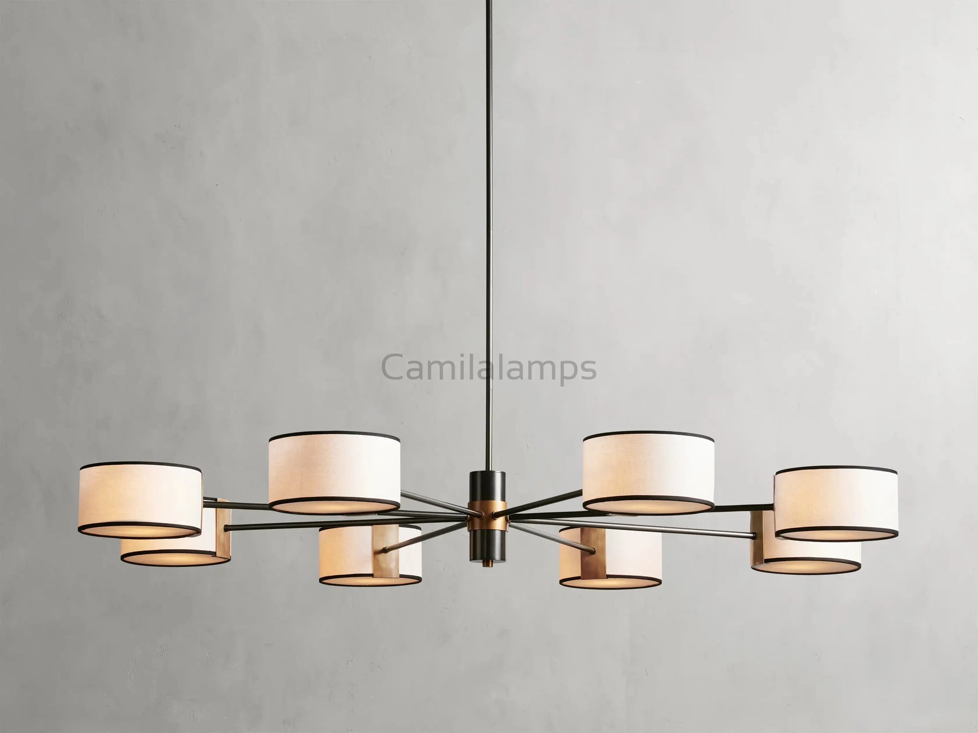 Daphne Round Chandelier 48''60'' - Camilalamps - Ca-110031H105