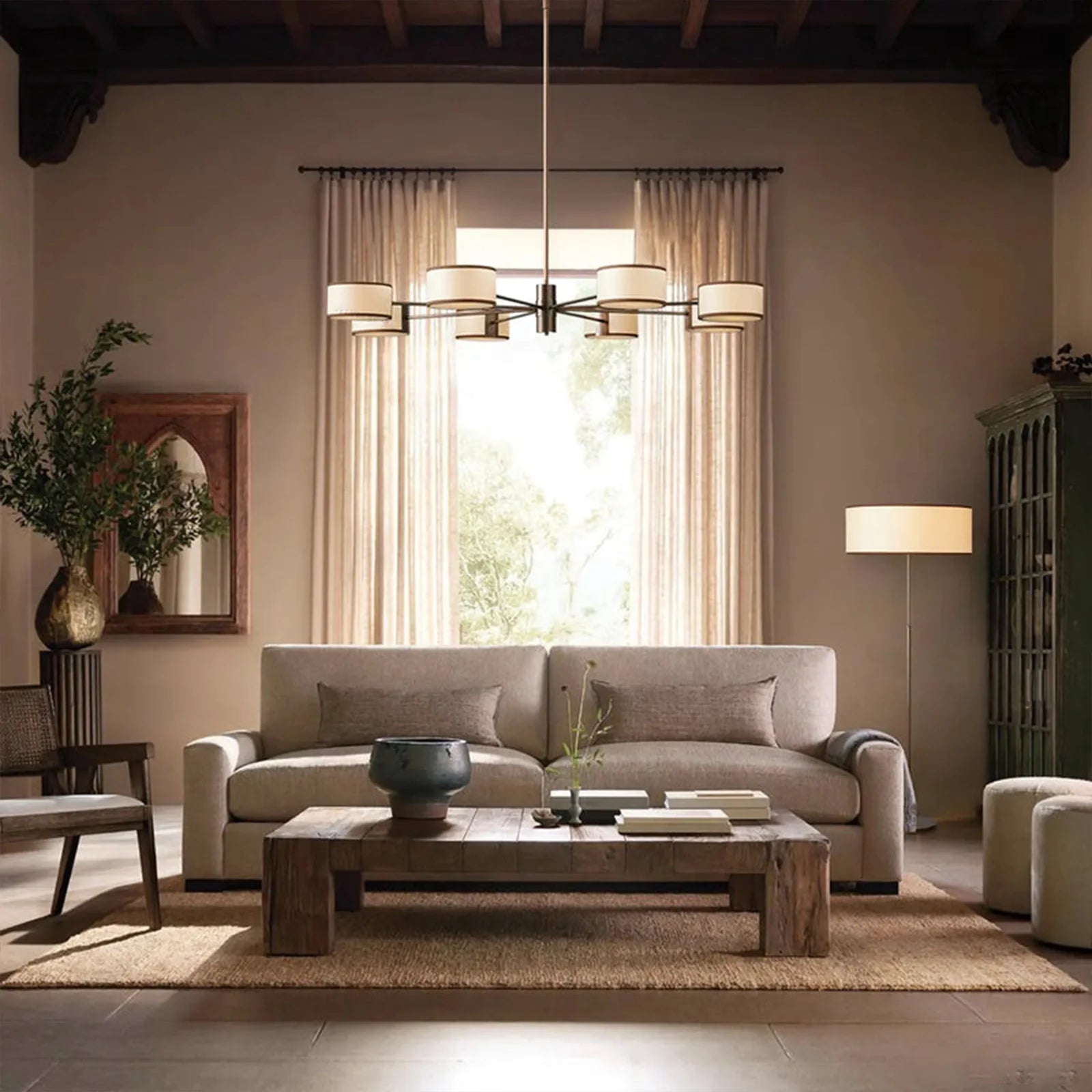 Daphne Round Chandelier 48''60'' - Camilalamps - Ca-110031H105