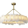 Darcy Alabaster Modern Snowflake Round Chandelier - Camilalamps - CAM - 2259