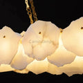 Darcy Alabaster Snowflake Linear Chandelier With Chain - Camilalamps - CAM - 2260