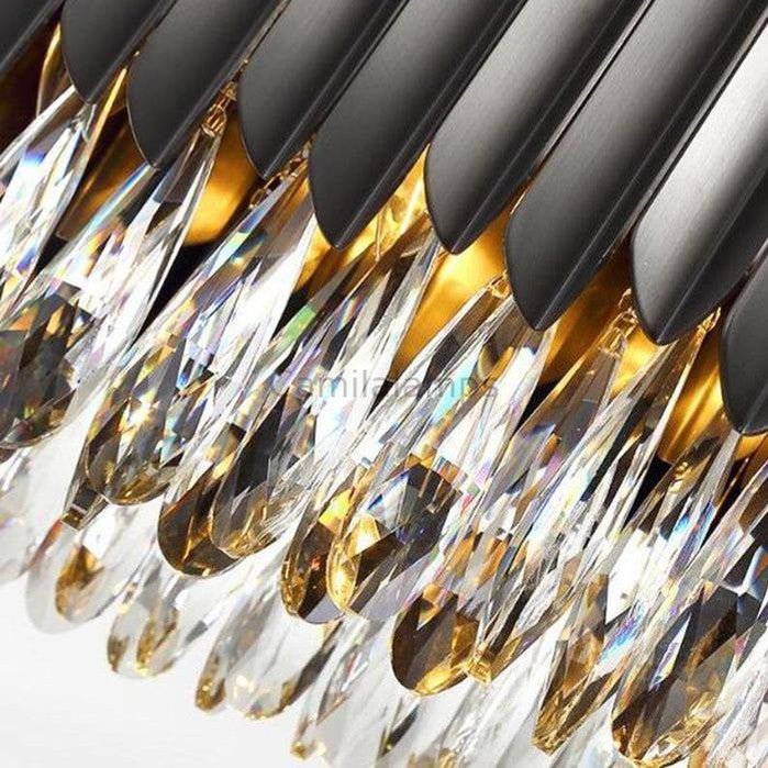 Dashiell Dining Room Crystal Chandelier Black - Camilalamps - CAM1724