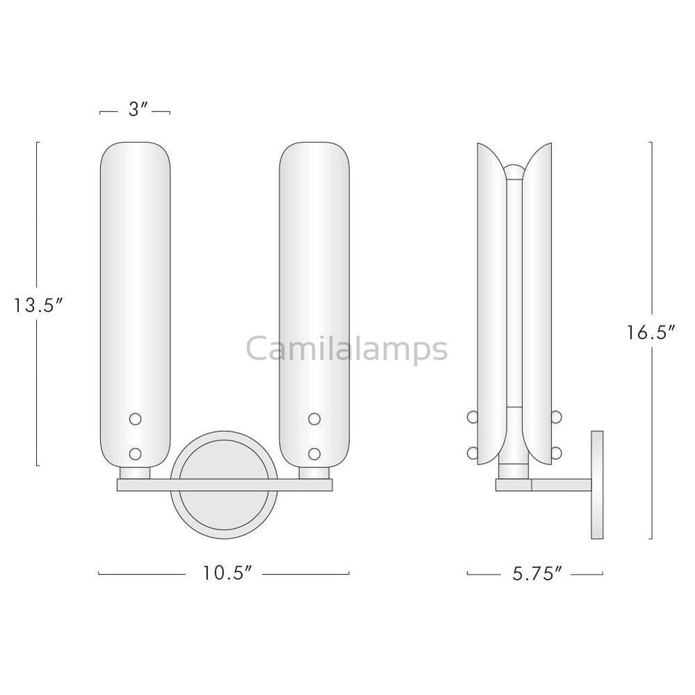 Deborah Double Sconce - Camilalamps - CA - A - 458