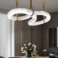 Delilah Designer Contemporary Alabaster Chandelier - Camilalamps - CaC-1DE-101