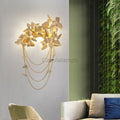 Della Modern Gold Leaf Bedroom Sconce - Camilalamps - ILM1014