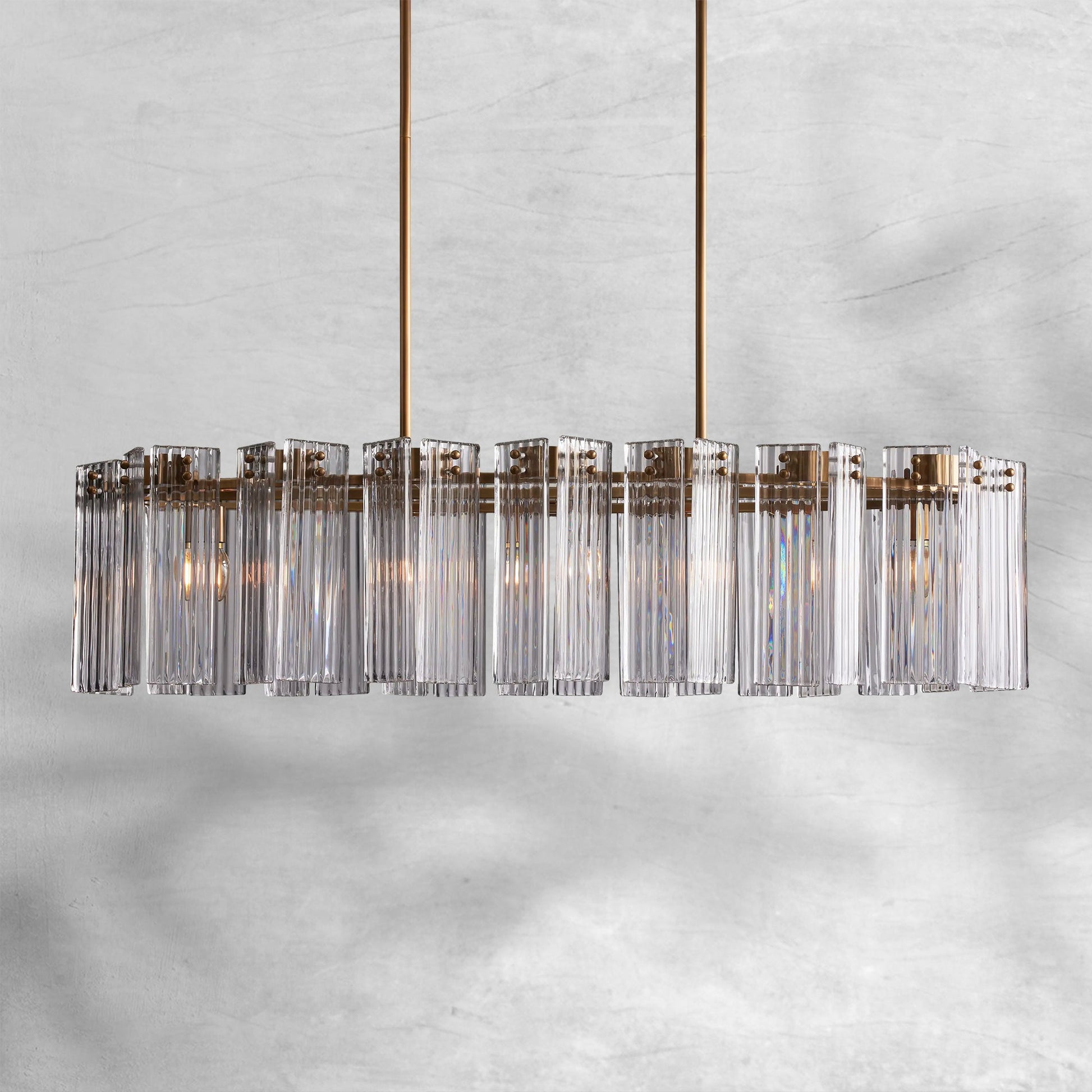 Delsie Oval Chandelier 51''63''72'' - Camilalamps - Ca-110031H98KT