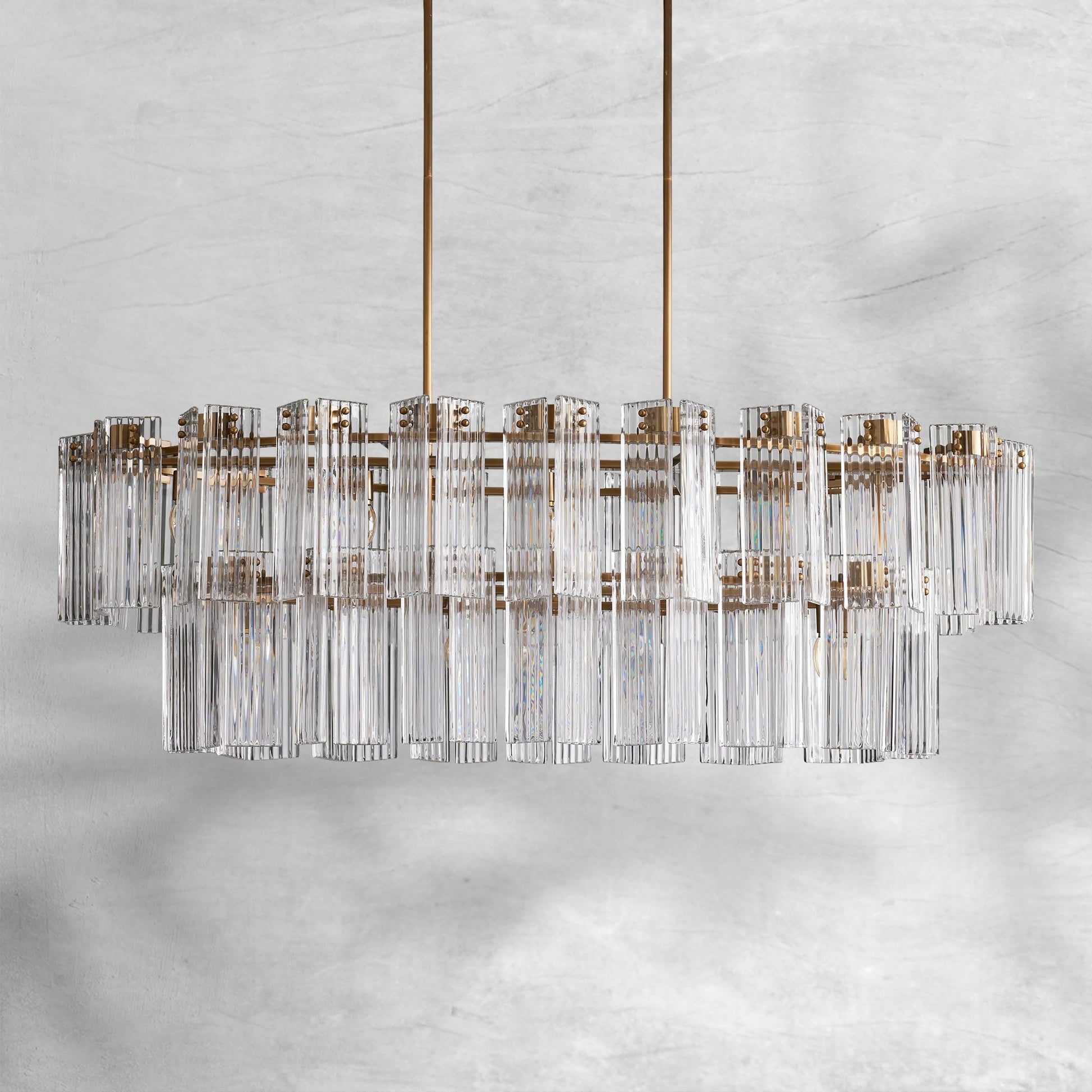 Delsie Oval Chandelier 51''63''72'' - Camilalamps - Ca-110031H10KT