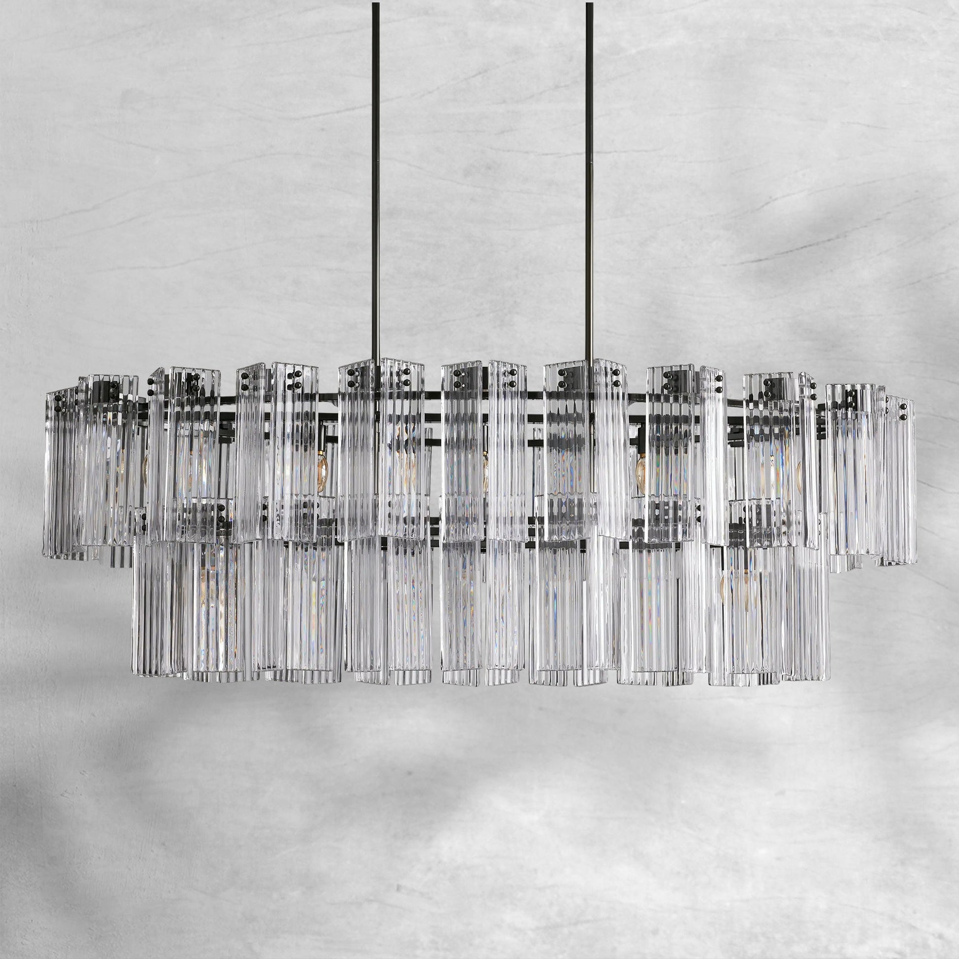 Delsie Oval Chandelier 51''63''72'' - Camilalamps - Ca-110031H10KT