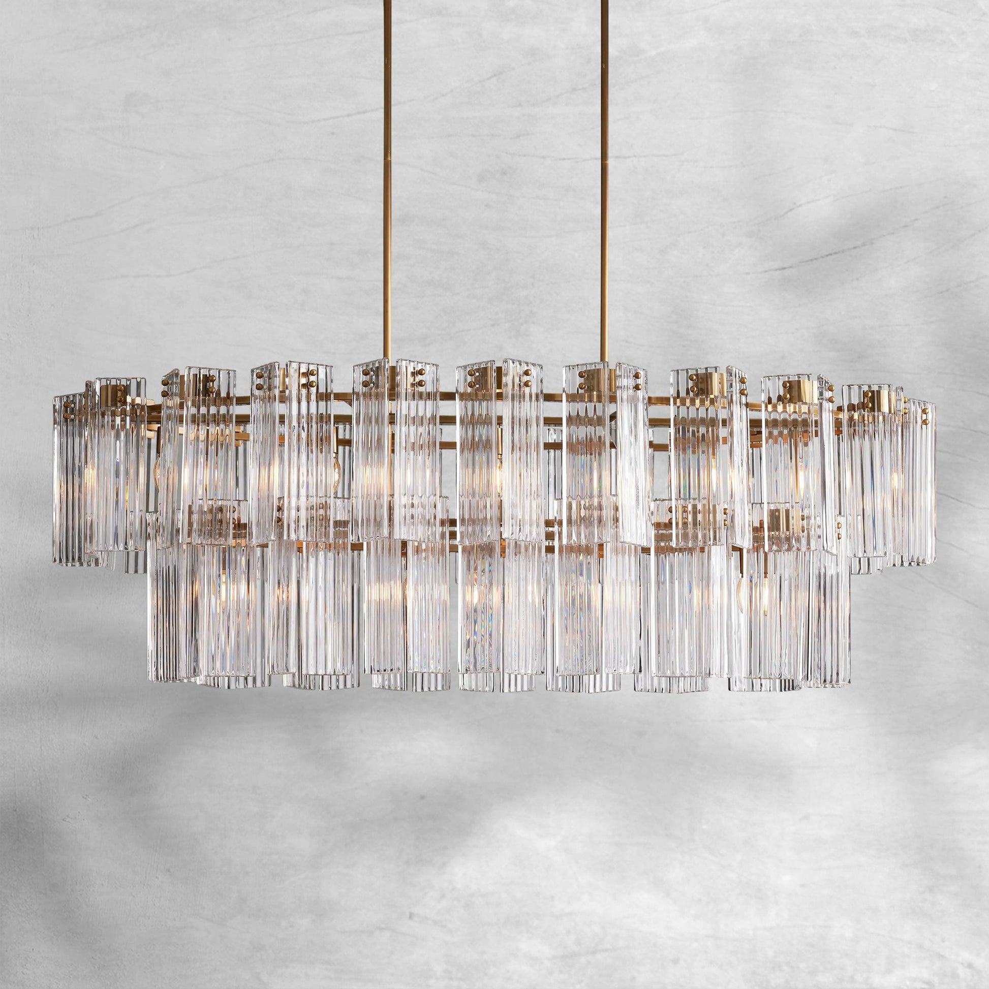 Delsie Oval Chandelier 51''63''72'' - Camilalamps - Ca-1DEL-1101