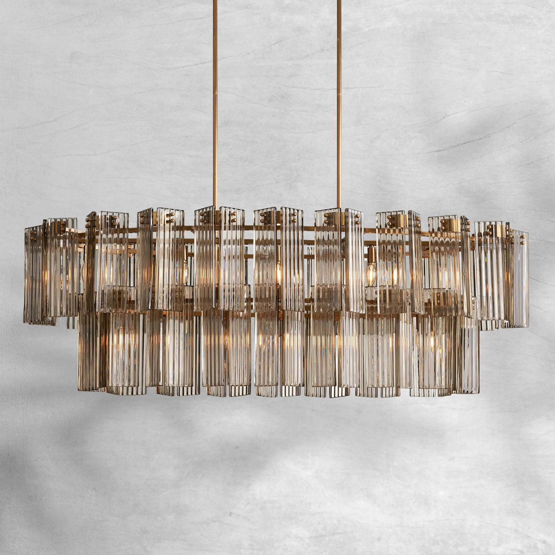 Delsie Oval Chandelier 51''63''72'' - Camilalamps - CA - 10031H98KT