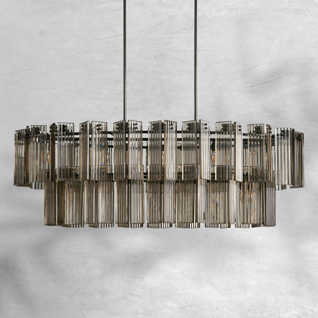 Delsie Oval Chandelier 51''63''72'' - Camilalamps - Ca-110031H98KT