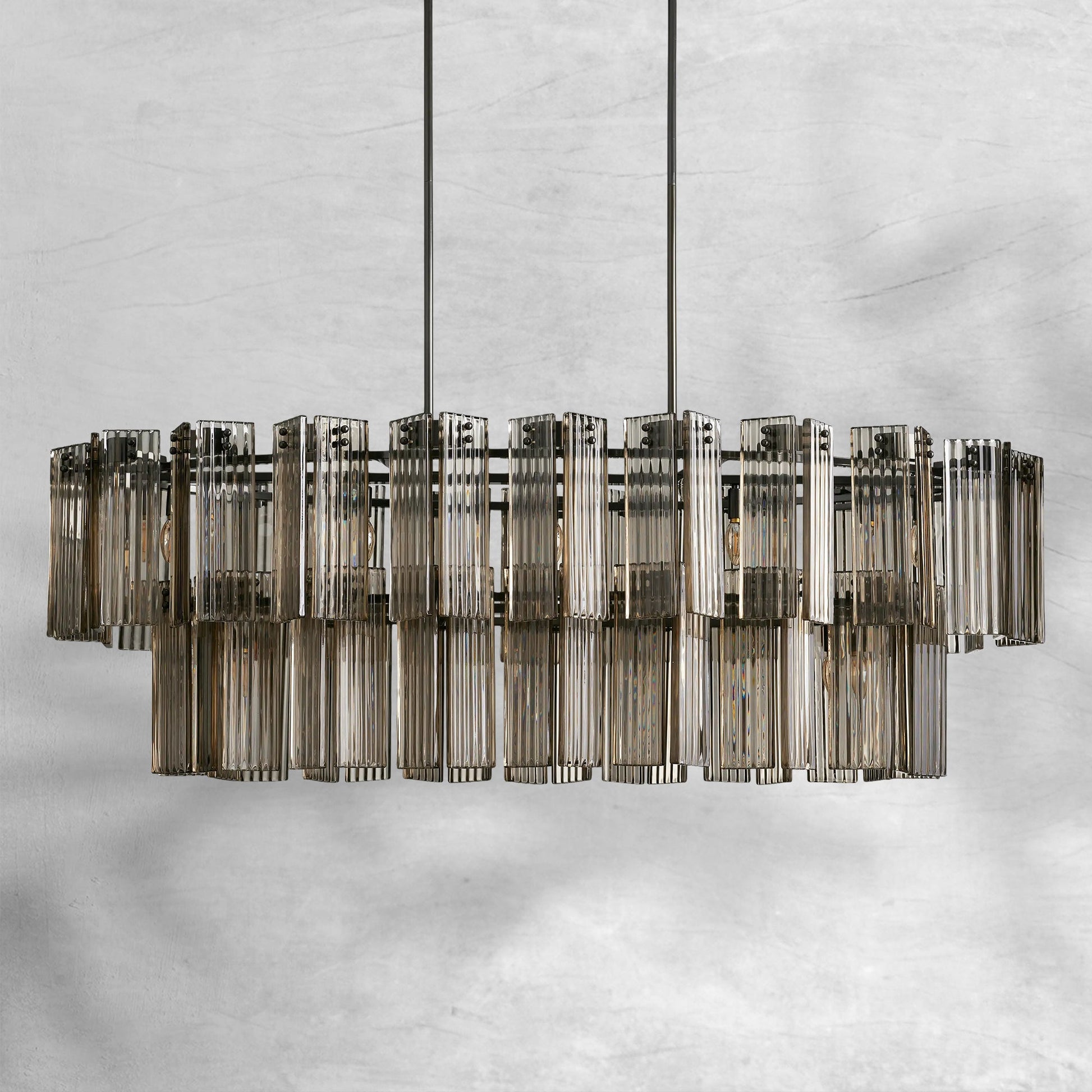 Delsie Oval Chandelier 51''63''72'' - Camilalamps - Ca-1DEL-1103