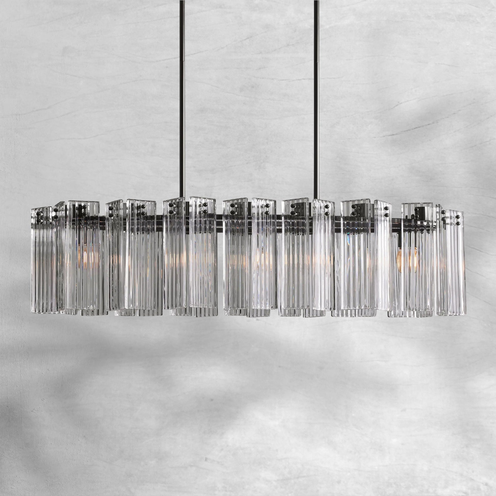 Delsie Oval Chandelier 51''63''72'' - Camilalamps - Ca-110031H11KT