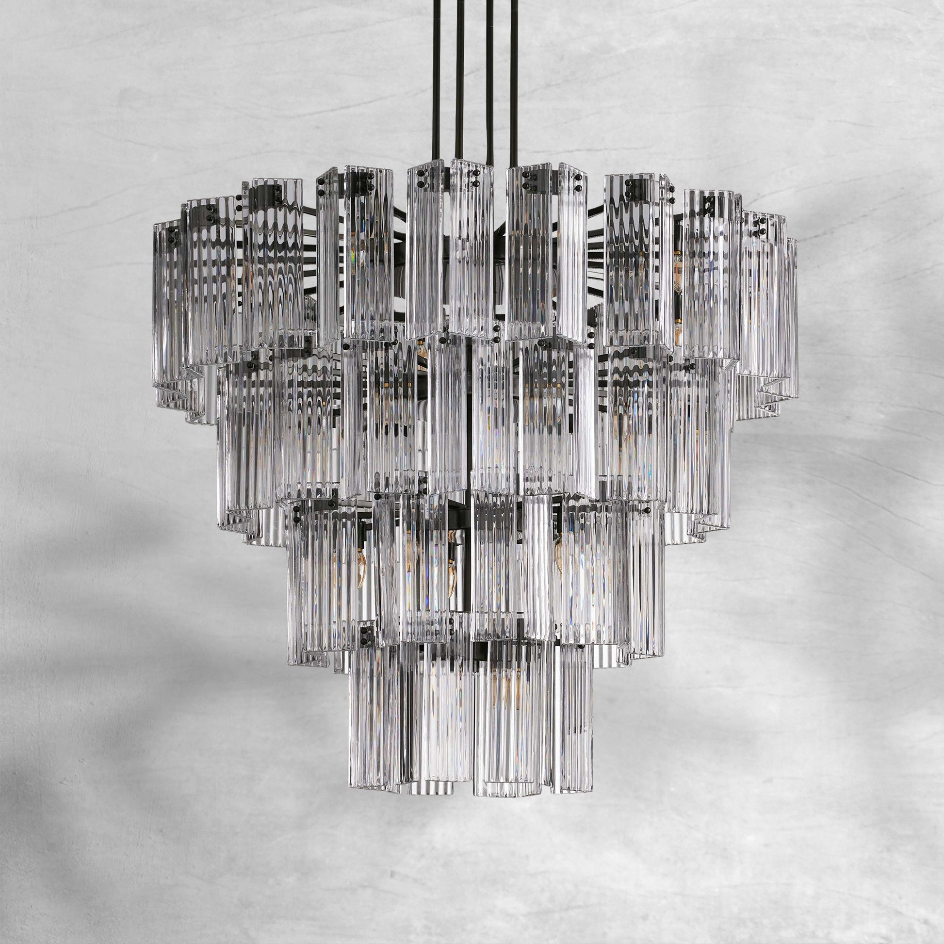 Delsie Round Chandelier 38''48''60'' - Camilalamps - Ca-1DELSIE-1100